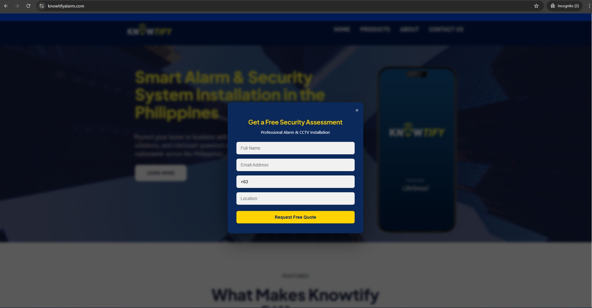 Web design portfolio preview